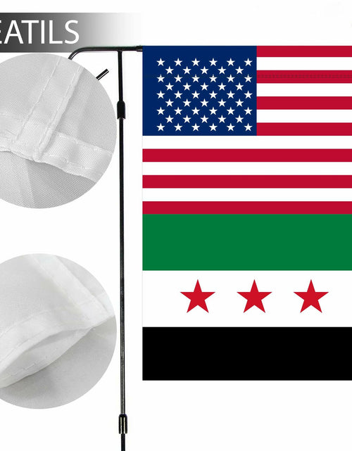 Load image into Gallery viewer, KIIPOAPAU Syrian Garden Flag 12x18in Double Sided Polyester Yard Banner
