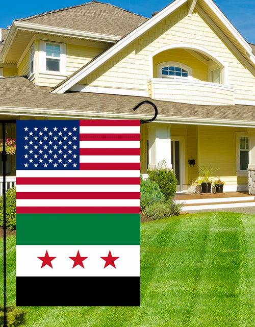 Load image into Gallery viewer, KIIPOAPAU Syrian Garden Flag 12x18in Double Sided Polyester Yard Banner
