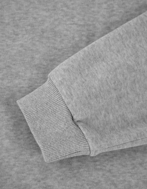 Load image into Gallery viewer, Hilinker Womens V Neck Oversized Sweatshirt Long Sleeve Grey Size S
