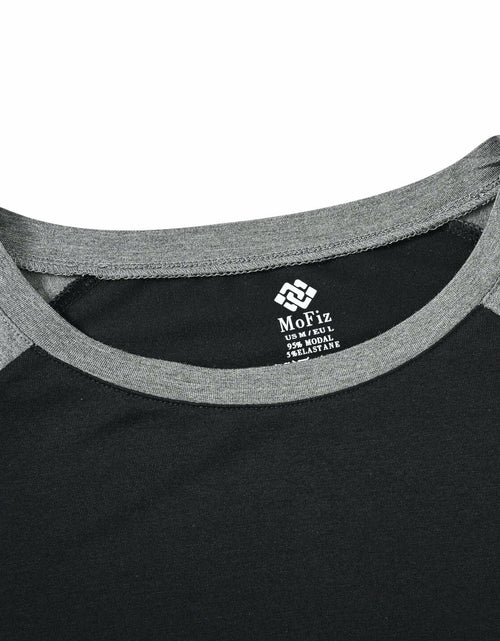 Load image into Gallery viewer, MoFiz Men's Pajama Set Short Sleeve T-Shirt &amp; Shorts Dark Gray/Black Size 2XL
