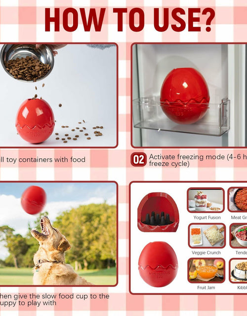 Load image into Gallery viewer, Jestrem Dog Ball Stuffable Chew Toy Treat Dispensing 4.49" Medium Large
