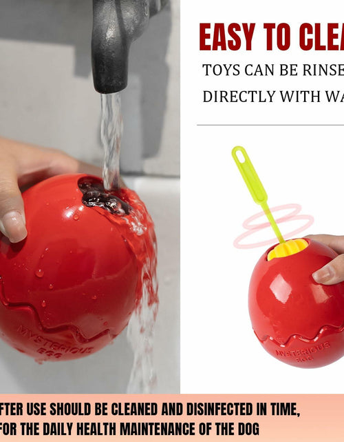 Load image into Gallery viewer, Jestrem Dog Ball Stuffable Chew Toy Treat Dispensing 4.49" Medium Large
