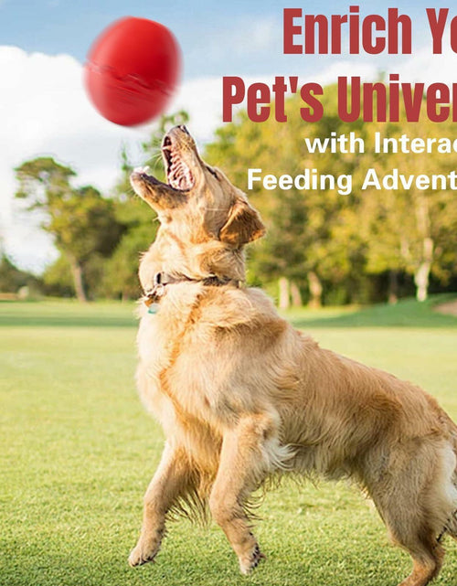 Load image into Gallery viewer, Jestrem Dog Ball Stuffable Chew Toy Treat Dispensing 4.49" Medium Large

