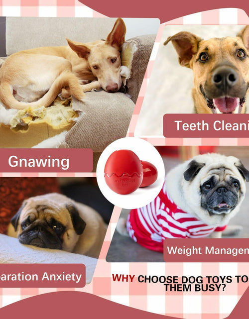 Load image into Gallery viewer, Jestrem Dog Ball Stuffable Chew Toy Treat Dispensing 4.49" Medium Large
