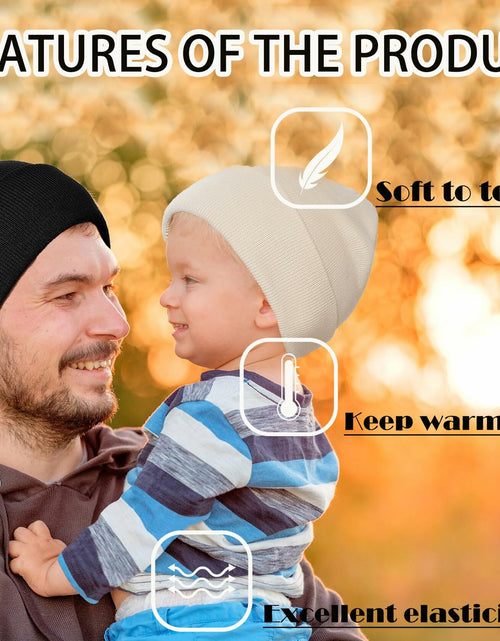 Load image into Gallery viewer, Zion Praiser 2PCS Family Beanie Hat Winter Knitted Warm Caramel Acrylic US 2-6
