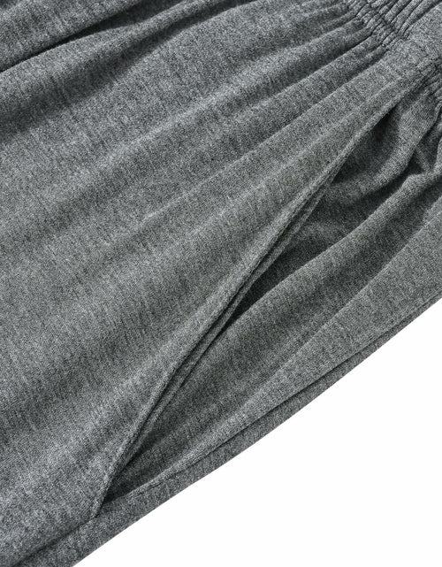 Load image into Gallery viewer, MoFiz Men's Pajama Set Short Sleeve T-Shirt &amp; Shorts Dark Gray/Black Size 2XL
