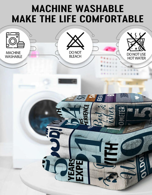 Load image into Gallery viewer, Velivn 60th Birthday Throw Blanket Funny Letter Print 60x80 Size
