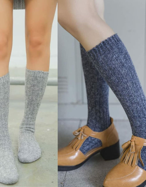Load image into Gallery viewer, TINTAO Women’s Winter Cable Knit Knee High Boot Socks 3 Pairs Size 5-11 A10
