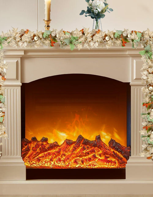 Load image into Gallery viewer, DEPMEM 9Ft Fall Garland White Pumpkins Maple Leaves Thanksgiving Decor 1Pack
