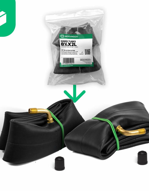 Load image into Gallery viewer, MOOVMOOV 2-Pack Inner Tubes 8.5x2L Bent Valve 70/90 for Electric Scooter Size 8
