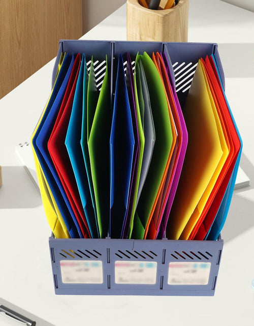 Load image into Gallery viewer, Aipker Plastic Folder with Pockets 3-Hole Punched 7 Pack Assorted Colors
