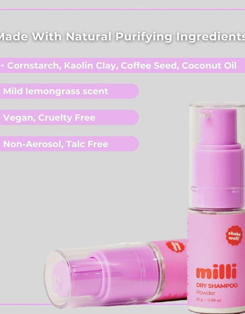 Load image into Gallery viewer, The Milli Method Dry Shampoo Powder Non-Aerosol Lemongrass 0.88oz Travel
