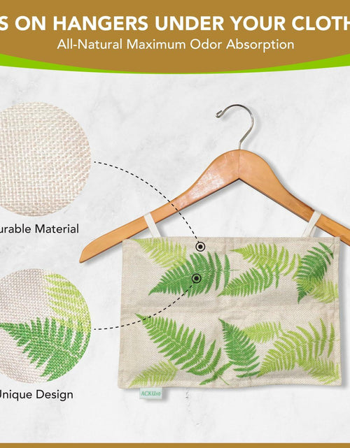 Load image into Gallery viewer, ACKU10 Bamboo Charcoal Odor Absorber for Clothing Closets 1-Pack Off White
