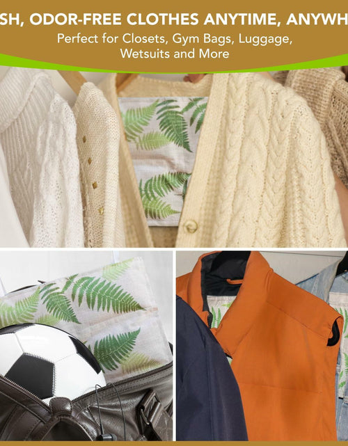 Load image into Gallery viewer, ACKU10 Bamboo Charcoal Odor Absorber for Clothing Closets 1-Pack Off White
