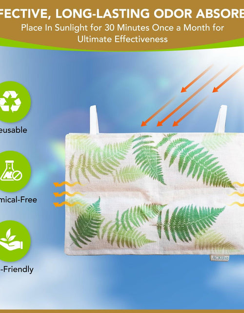 Load image into Gallery viewer, ACKU10 Bamboo Charcoal Odor Absorber for Clothing Closets 1-Pack Off White
