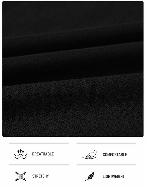 Load image into Gallery viewer, MoFiz Mens Long Sleeve Pajama Set Black Top &amp; Pants 2 Piece Loungewear Size L
