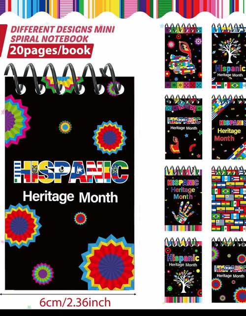 Load image into Gallery viewer, Containlol 48PCS Hispanic Heritage Month Mini Notepads Party Favors 8 Patterns
