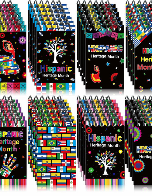 Load image into Gallery viewer, Containlol 48PCS Hispanic Heritage Month Mini Notepads Party Favors 8 Patterns
