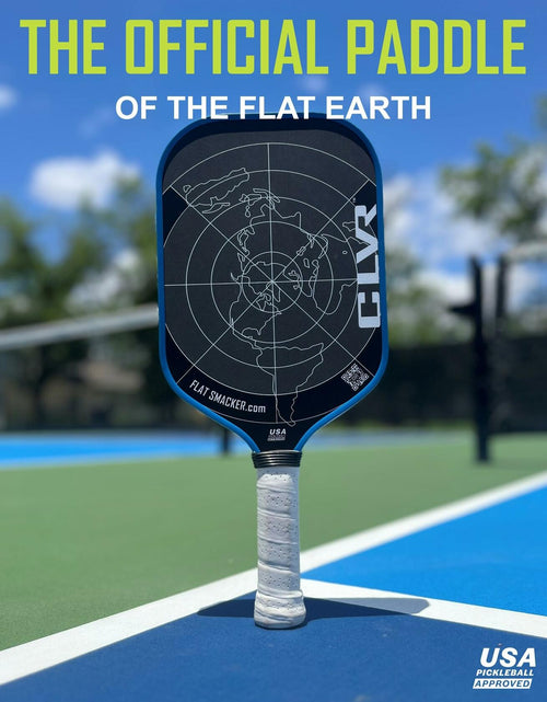 Load image into Gallery viewer, The Flat Smacker Raw Carbon Fiber Pickleball Paddle USAPA Approved
