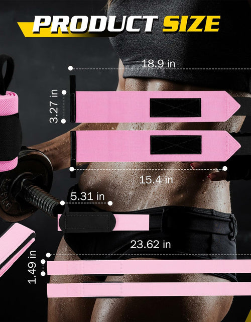 Load image into Gallery viewer, Turakun Lifting Straps Wrist Wraps Heavy Duty Neoprene Cotton Black
