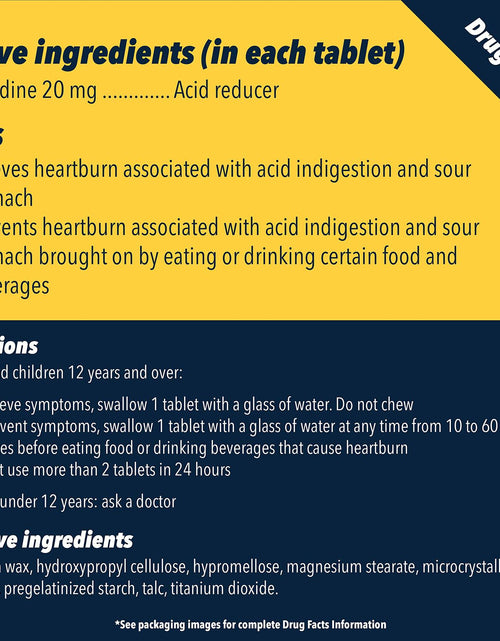 Load image into Gallery viewer, Pepcid AC 20mg Famotidine Heartburn Relief Tablets 8 Count Travel Pack
