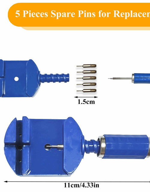 Load image into Gallery viewer, SIXCOLORS Watch Link Band Pin Removal Tool Kit with Spring Bar Tool Blue
