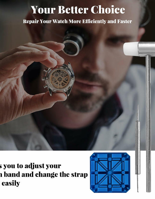 Load image into Gallery viewer, SIXCOLORS Watch Link Band Pin Removal Tool Kit with Black Storage Bag
