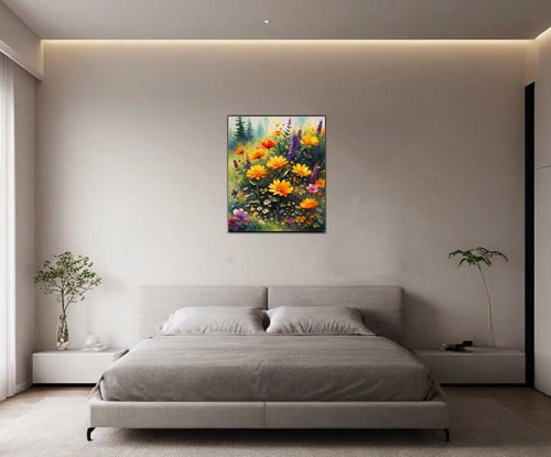 Load image into Gallery viewer, DoMyArt Paint by Numbers Kit Adult Beginner Wild Flowers 16x20 Inch Canvas
