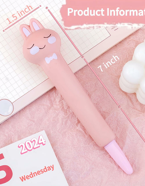 Load image into Gallery viewer, KUNHEHO 5 Pcs Kawaii Cute Pink Ink Pens 0.5mm Fine Point Soft Grip
