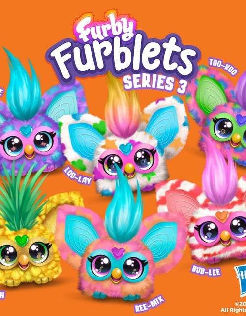 Load image into Gallery viewer, Furby Furblets Ree-Mix Mini Friend 45+ Sounds Music Coral Electronic Plush

