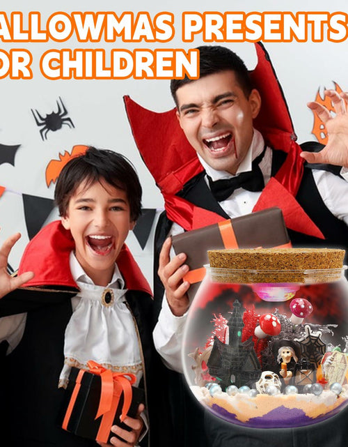 Load image into Gallery viewer, FYHMDC Halloween Light-Up Terrarium Kit LED Night Light Boys Ages 4-12
