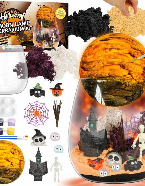 Load image into Gallery viewer, FYHMDC Halloween Light-Up Terrarium Kit LED Night Light Boys Ages 4-12
