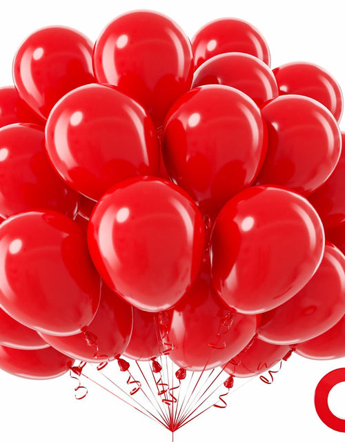 Load image into Gallery viewer, ZHMYBLN Red Balloons 100pcs 12in Bright Red Latex Helium Party Decor
