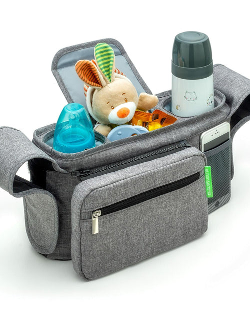 Load image into Gallery viewer, Ethan &amp; Emma Universal Stroller Organizer Insulated Cup Holders Diaper Storage
