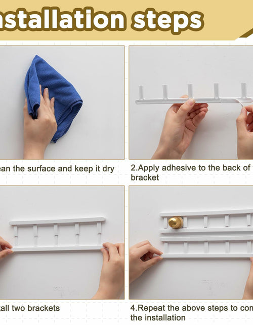 Load image into Gallery viewer, Threehoney Adhesive Coffee Pod Holder 8 Pack Holds 20 Capsules Wall Mount
