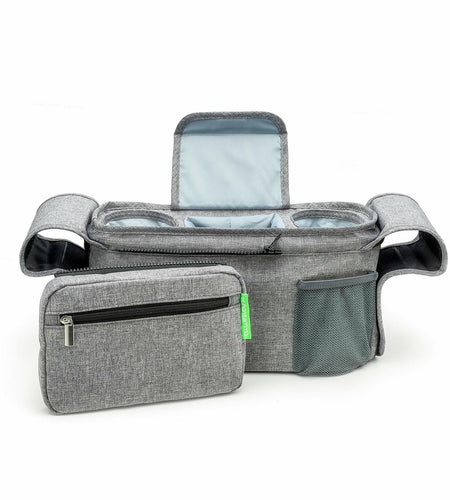 Ethan & Emma Universal Stroller Organizer Insulated Cup Holders Diaper Storage