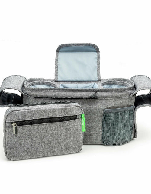 Load image into Gallery viewer, Ethan &amp; Emma Universal Stroller Organizer Insulated Cup Holders Diaper Storage

