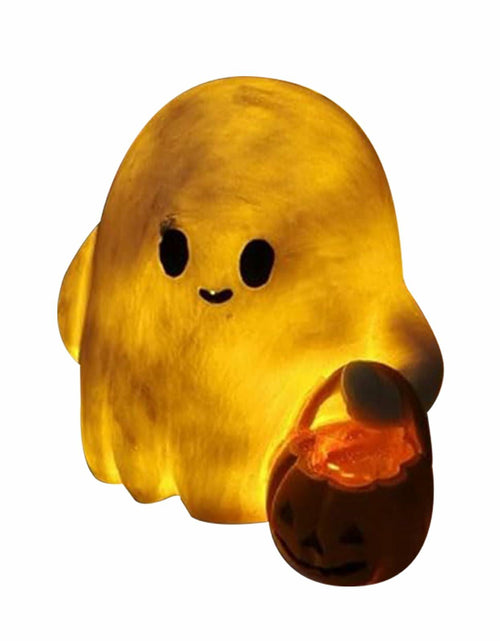Load image into Gallery viewer, BINBINNIAO 3D Printing Halloween Ghost Figurine Glowing Resin 3.15in White Black
