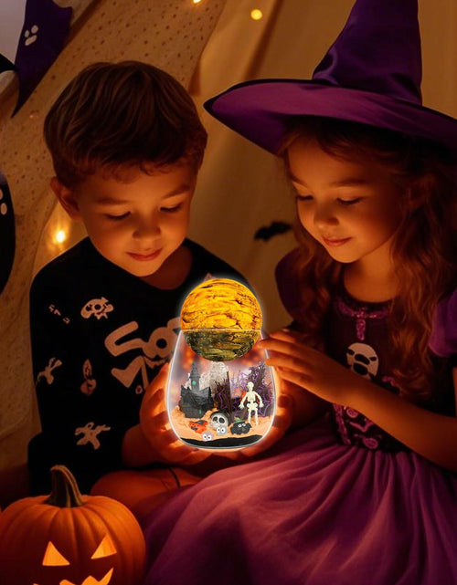 Load image into Gallery viewer, FYHMDC Halloween Light-Up Terrarium Kit LED Night Light Boys Ages 4-12
