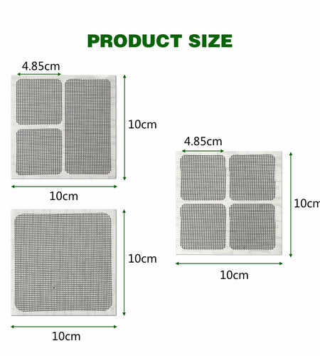 EVKILKJS 30PCS Screen Repair Kit Black Fiberglass Tape Mesh Door Patch