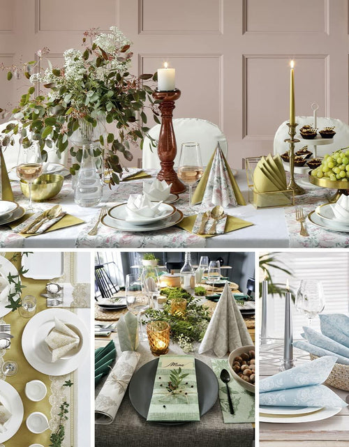 Load image into Gallery viewer, PAW Decor Collection Airlaid Paper Napkins 16x16 Silver 50 Pieces
