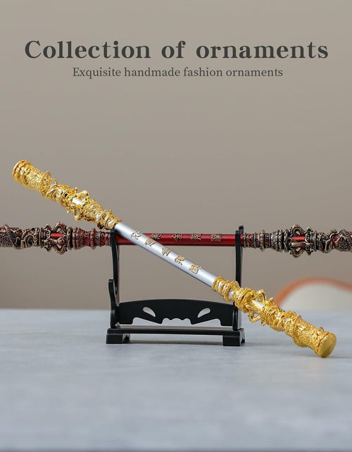 Load image into Gallery viewer, Santiccipa 2pcs Monkey King Staff Golden Cudgel Home Decor Small

