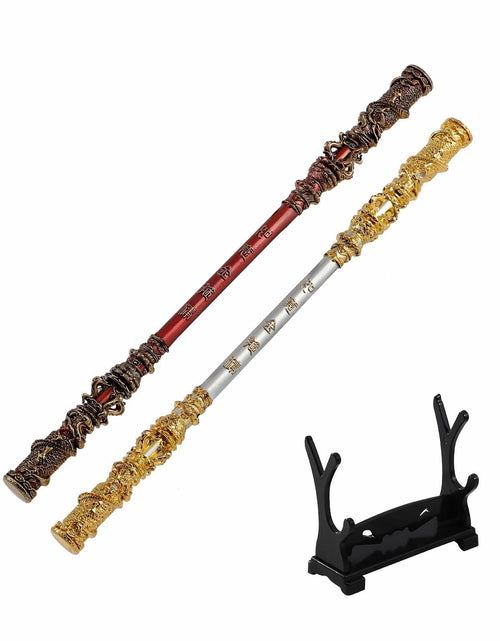 Load image into Gallery viewer, Santiccipa 2pcs Monkey King Staff Golden Cudgel Home Decor Small
