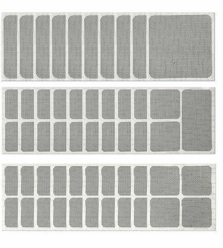 EVKILKJS 30PCS Screen Repair Kit Black Fiberglass Tape Mesh Door Patch