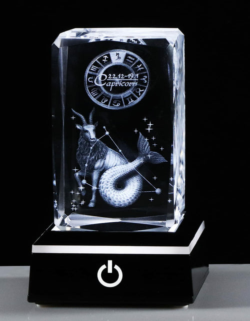 Load image into Gallery viewer, 3D Crystals Capricorn Zodiac Glass Figurine Decor Birthday Gift Keepsake
