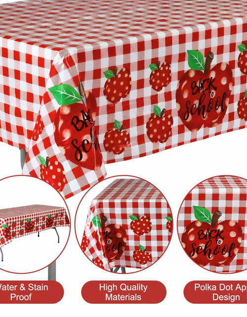Load image into Gallery viewer, Zhehao 195 Pc Back to School Party Tableware Set Apple Red White Green
