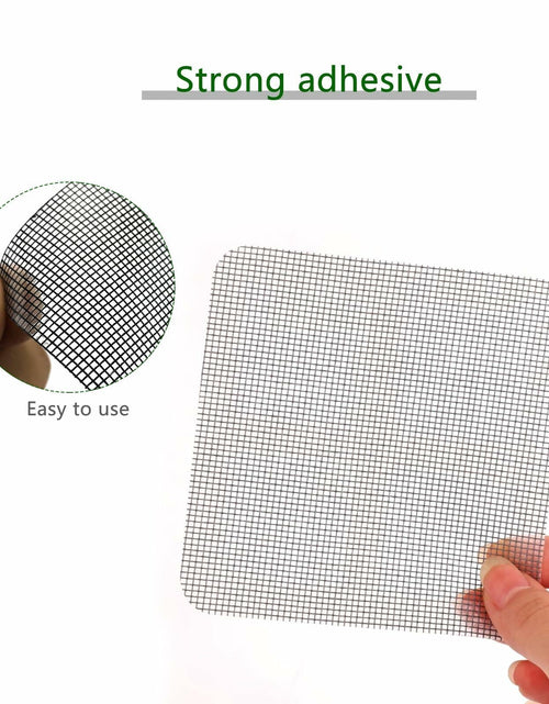 Load image into Gallery viewer, EVKILKJS 30PCS Screen Repair Kit Black Fiberglass Tape Mesh Door Patch
