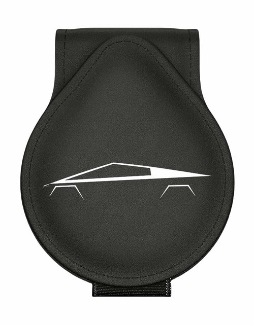 Load image into Gallery viewer, Car Sunglass Holder Tesla Cybertruck 2024-2025 Leather Visor Eyeglass Clip White

