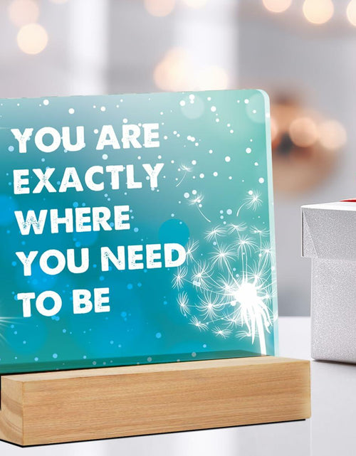 Load image into Gallery viewer, GTGIC Inspirational Desk Sign Motivational Acrylic Office Decor 4x4 Inches
