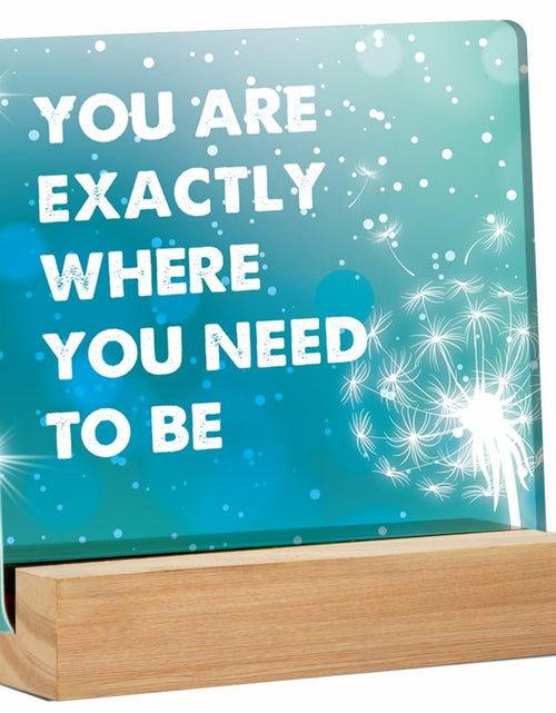 Load image into Gallery viewer, GTGIC Inspirational Desk Sign Motivational Acrylic Office Decor 4x4 Inches
